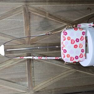 NWOT ALDO Pink Red Purple Lips Hearts Crossbody Bag